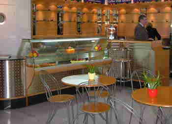 Refrigerated cofee shop bar system