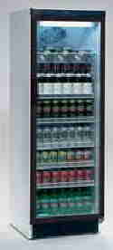 Single glass door fridge